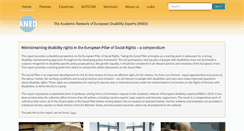 Desktop Screenshot of disability-europe.net